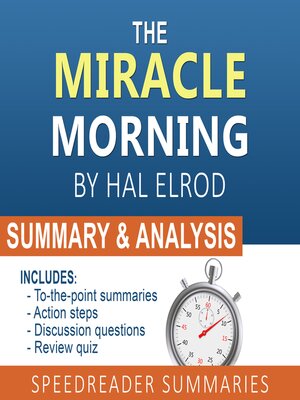 cover image of The Miracle Morning by Hal Elrod